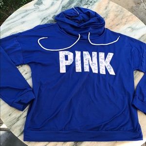 PINK polyester blue sweater